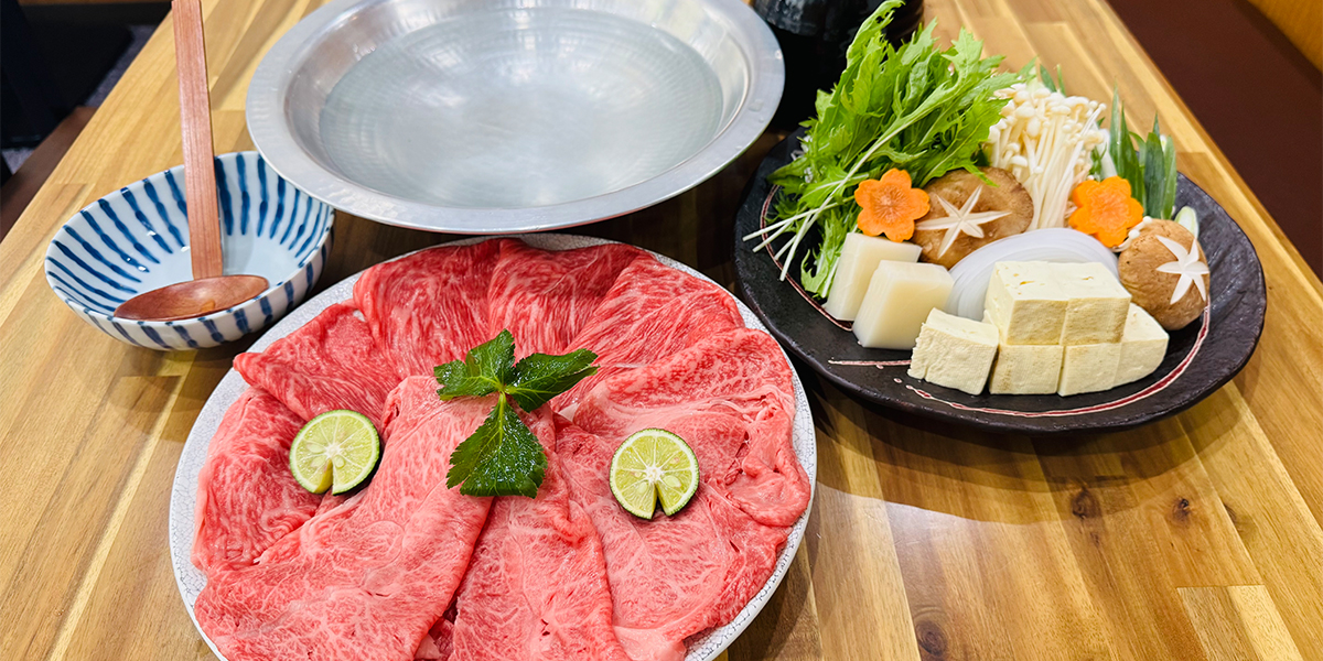 特選黒毛和牛のしゃぶしゃぶ