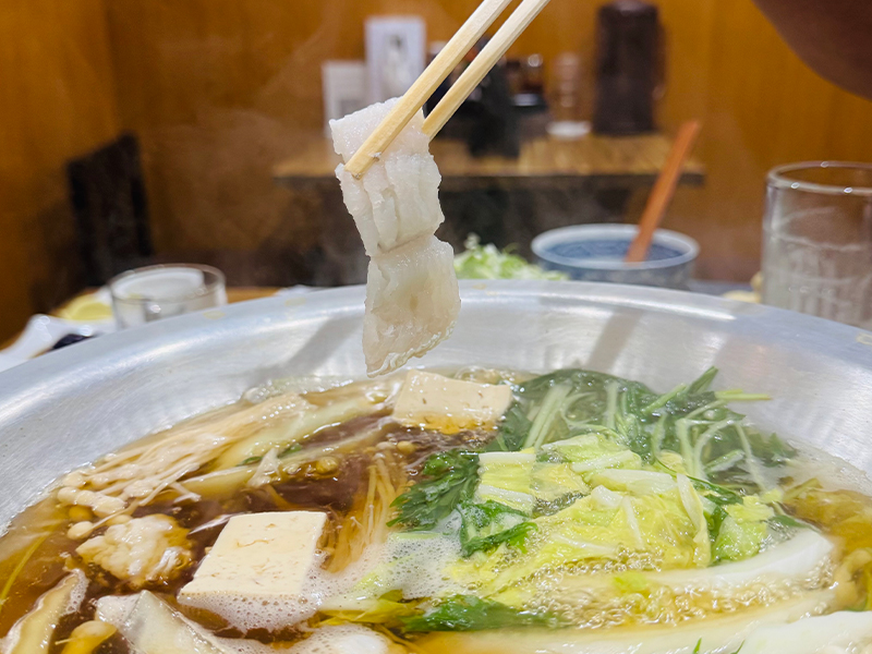 特選黒毛和牛ともち豚のしゃぶしゃぶコース